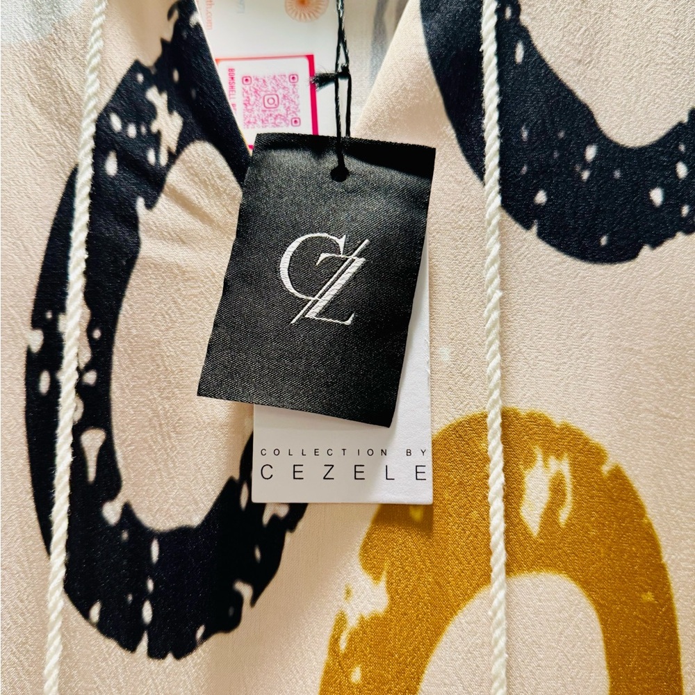 NEW Brand B Boutique Circle Print Dress - Black, Gold, Cream NWT! Never worn! - Picture 4 of 4